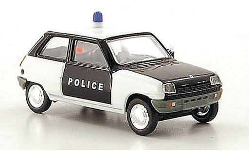 Renault 5 Base 1/87 Herpa Police (F) nero/bianco modellini auto
