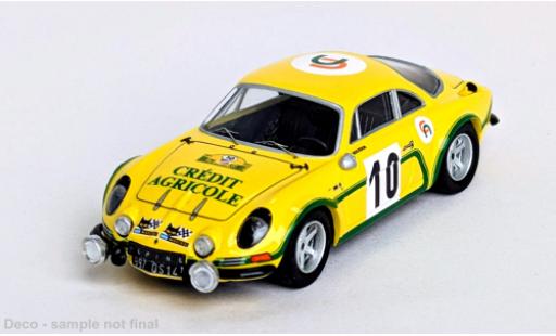 Alpine A110 1/43 Trofeu Renault Crit&eacute;rium de la C&ocirc;te Fleurie 1974 #10 J.Bourdon/J.Moutard 1:43 modellino in miniatura