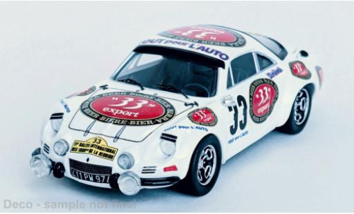 Alpine A110 1/43 Trofeu Renault Tour Auto 1981 #33 M.Lallemand/J.C.Pradines 1:43 modellino in miniatura