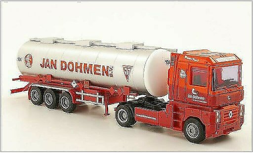 Renault Magnum Base 1/87 AWM Jan Dohmen Tank-Sattelzug modellini auto