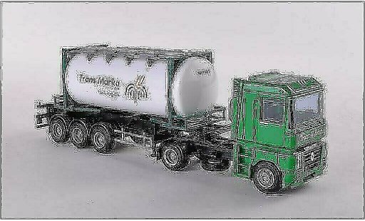 Renault Magnum Base 1/87 AWM Swapbody-SZ Trans Marka modellini auto