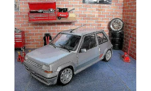 Renault 5 Phase 2 1/18 Norev GT Turbo 2 grigio jantes speedline modellini auto