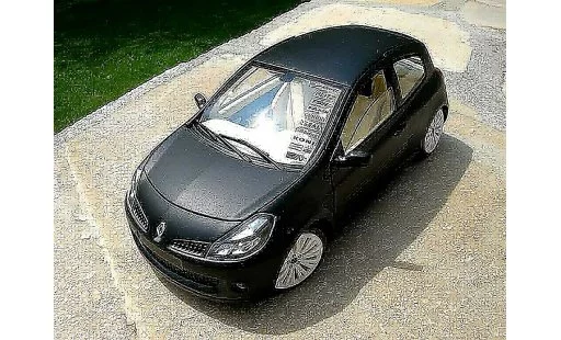 Renault Clio 3 RS 1/18 Solido noir mat jantes c4 wrc modellini auto