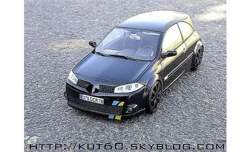 Renault Megane Sport 1/18 Burago rs f1 team nero kit xenon modellini auto