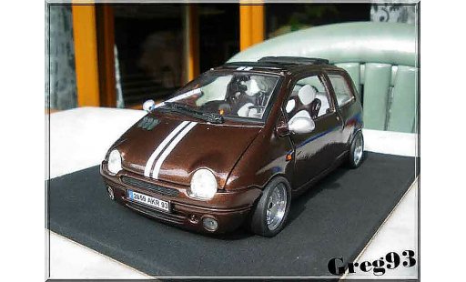 Renault Twingo Base 1/18 Anson chocolate jantes ronal modellini auto