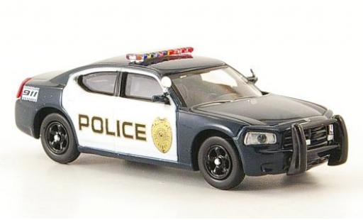 Dodge Charger 1/87 Ricko blu/bianco Police Polizei (USA) modellino in miniatura