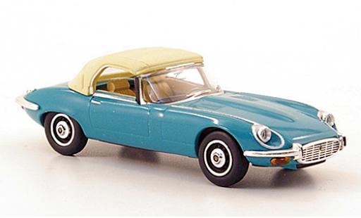 Jaguar E-Type 1/87 Ricko Roadster türkis 1971 Verdeck fermé sans Vitrine modellino in miniatura