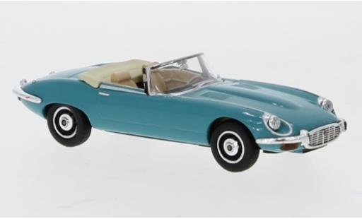 Jaguar E-Type 1/87 Ricko Roadster türkis Verdeck ouvert modellino in miniatura