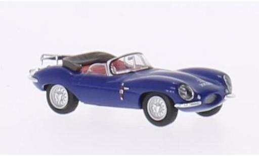 Jaguar XK 1/87 Ricko SS blu RHD Verdeck ouvert sans Vitrine modellino in miniatura