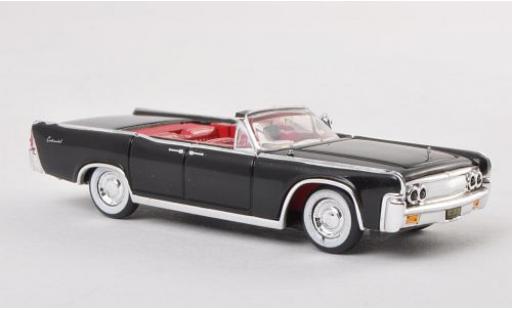 Lincoln Continental 1/87 Ricko Convertibile nero 1963 modellino in miniatura