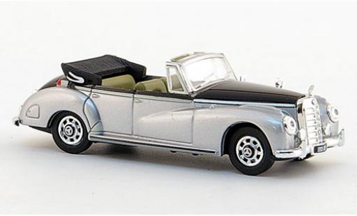 Mercedes 300 1/87 Ricko C Cabriolet grigio/nero 1955 modellino in miniatura