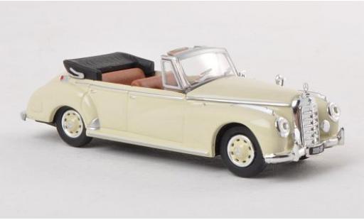 Mercedes 300 1/87 Ricko c (W186) Cabriolet beige 1955 modellino in miniatura
