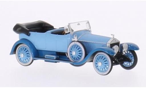 Rolls Royce Silver Ghost 1/87 Ricko blu/blu RHD Verdeck geöffnet ohne Vitrine modellino in miniatura