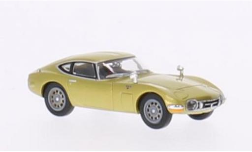 Toyota 2000 GT 1/87 Ricko gold RHD modellino in miniatura