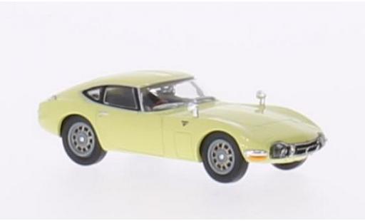 Toyota 2000 GT 1/87 Ricko giallo RHD modellino in miniatura