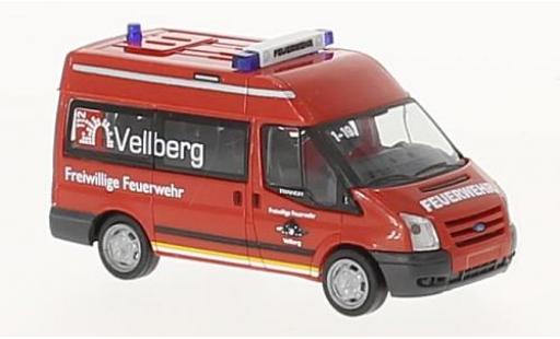 Ford Transit 1/87 Rietze Feuerwehr Vellberg 2006 modellino in miniatura
