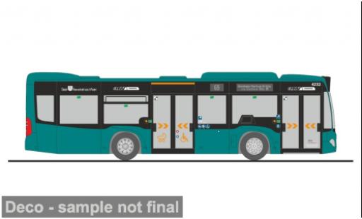 Mercedes Citaro 1/87 Rietze K 2012 traffiQ Frankfurt 1:87 modellino in miniatura