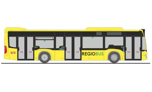 Mercedes Citaro 1/87 Rietze Zillertalbahn Regiobus 2015 modellino in miniatura