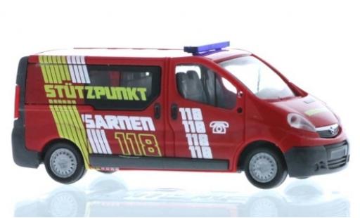 Opel Vivaro 1/87 Rietze Stützpunkt Feuerwehr Sarnen modellino in miniatura