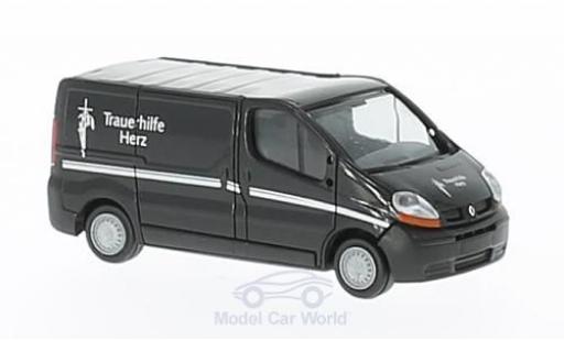 Renault Trafic 1/87 Rietze Trauerhilfe Herz - Filmwagen ohne Vitrine modellino in miniatura