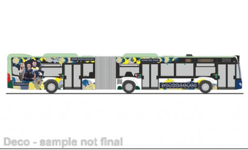 Mercedes Citaro 1/87 Rietze G NVG - police Saarland 2015 modellino in miniatura