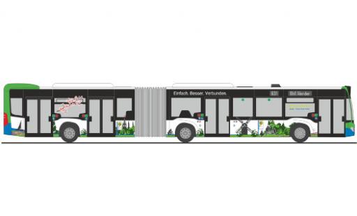 Mercedes Citaro 1/87 Rietze G Regiobus Potsdam Mittelmark 2015 modellino in miniatura