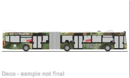 Mercedes Citaro 1/87 Rietze G Stadtverkehr Lübeck - Bundeswehr 2015 modellino in miniatura