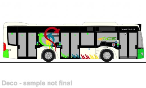 Mercedes Citaro 1/87 Rietze K TICE (LU) 2015 modellino in miniatura