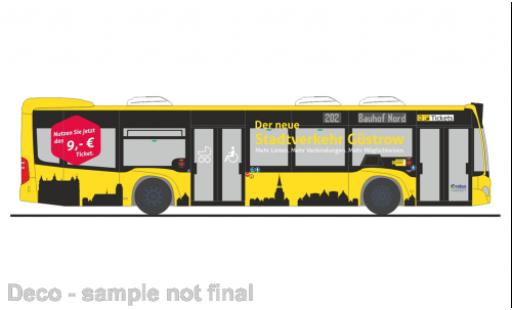 Mercedes Citaro 1/87 Rietze Rebus Rostock 2015 modellino in miniatura