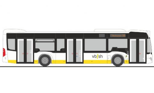 Mercedes Citaro 1/87 Rietze VBSH Schaffhausen (CH) 2012 modellino in miniatura