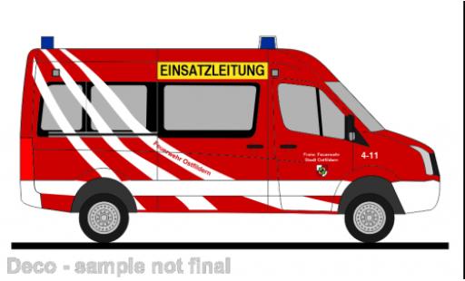 Volkswagen Crafter 1/87 Rietze bus HD pompiers Ostfildern modellino in miniatura