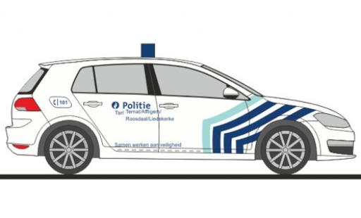 Volkswagen Golf 1/87 Rietze VII Politie (BE) modellino in miniatura