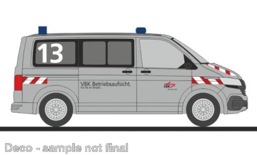 Volkswagen T6 1/87 Rietze .1 Betriebsaufsicht VBK Karlsruhe modellino in miniatura