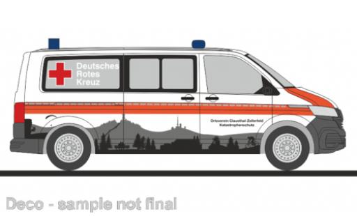 Volkswagen T6 1/87 Rietze .1 bus DRK Clausthal - Zellerfeld modellino in miniatura
