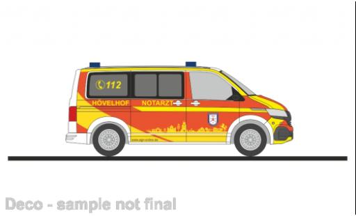 Volkswagen T6 1/87 Rietze .1 bus médecin d Hövelhof cercle Paderborn modellino in miniatura