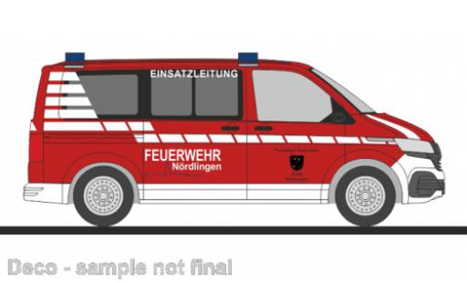 Volkswagen T6 1/87 Rietze .1 bus pompiers Nördlingen modellino in miniatura