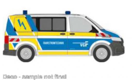 Volkswagen T6 1/87 Rietze .1 bus VGF Frankfurt Fahrstromtechnik modellino in miniatura