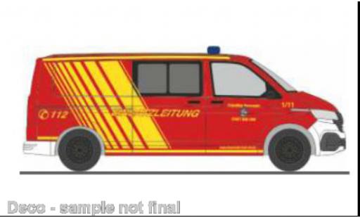 Volkswagen T6 1/87 Rietze .1 pompiers Bad Orb modellino in miniatura