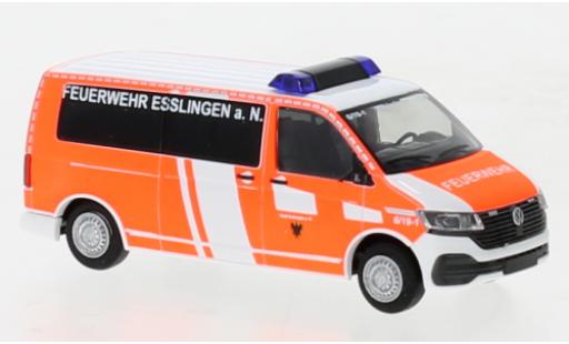 Volkswagen T6 1/87 Rietze .1 pompiers Esslingen am Neckar modellino in miniatura