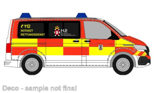 Volkswagen T6 1/87 Rietze bus Herzogtum Lauenburg services de secours modellino in miniatura