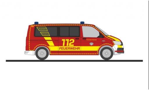 Volkswagen T6 1/87 Rietze bus pompiers Bocholt modellino in miniatura