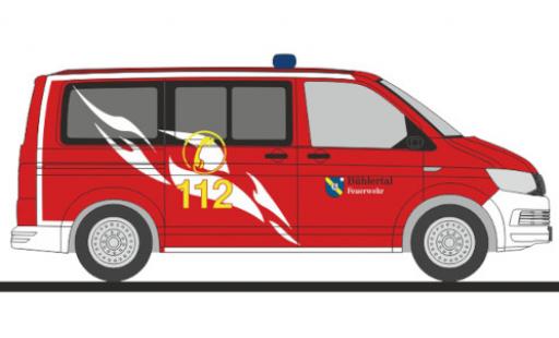 Volkswagen T6 1/87 Rietze bus pompiers Bühlertal modellino in miniatura