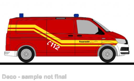 Volkswagen T6 1/87 Rietze bus pompiers Hürth modellino in miniatura