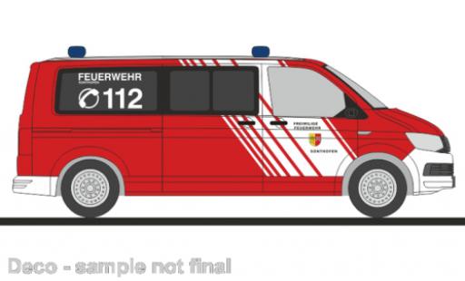 Volkswagen T6 1/87 Rietze bus pompiers Sonthofen modellino in miniatura