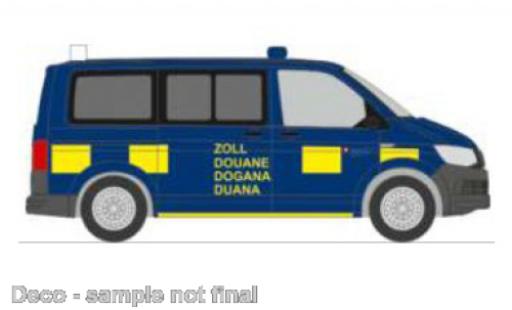 Volkswagen T6 1/87 Rietze bus Zoll (CH) modellino in miniatura