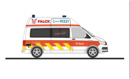 Volkswagen T6 1/87 Rietze Falck services de secours Hamburg modellino in miniatura