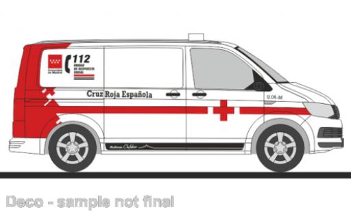 Volkswagen T6 1/87 Rietze fourgon Cruz Roja Espanola (E) modellino in miniatura