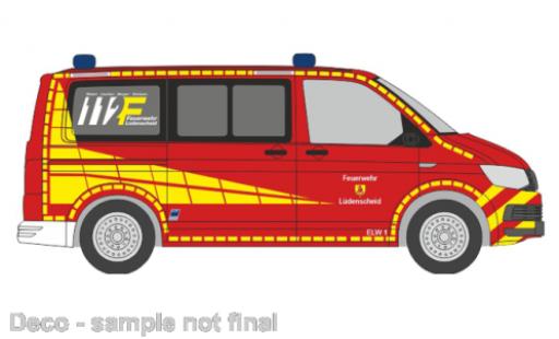 Volkswagen T6 1/87 Rietze pompiers Lüdenscheid modellino in miniatura
