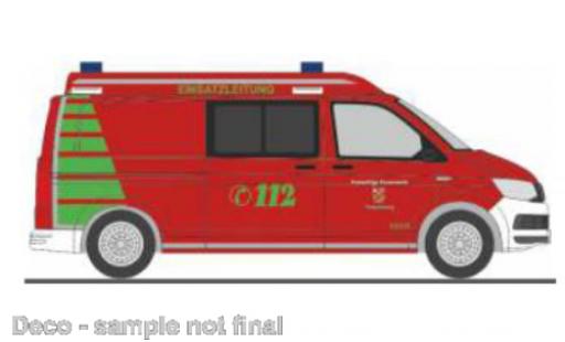 Volkswagen T6 1/87 Rietze pompiers Petersberg modellino in miniatura