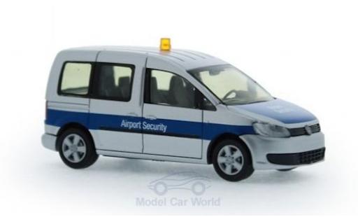 Volkswagen Caddy 1/87 Rietze Airport Security Düsseldorf 2011 modellino in miniatura